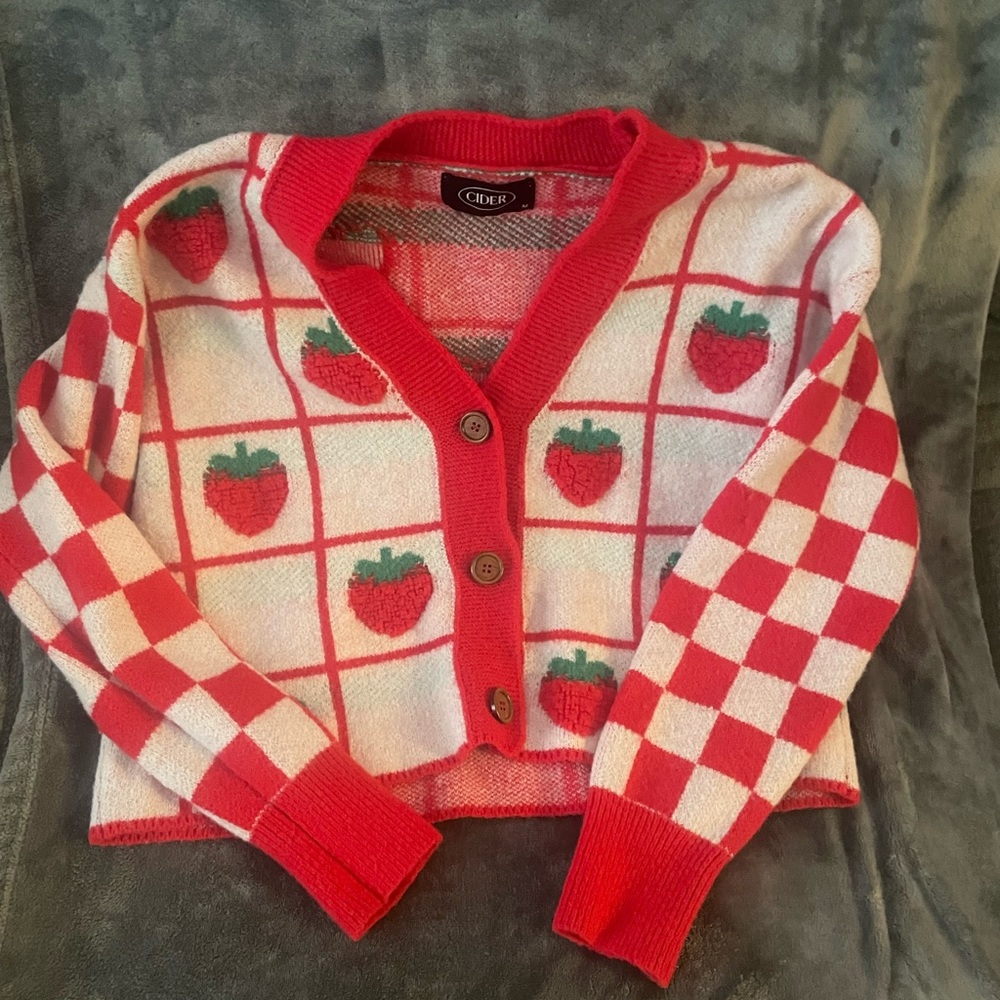 Super sweet strawberry sweater